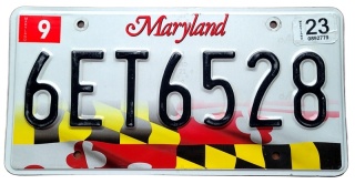 Maryland 2023 - tablica z USA