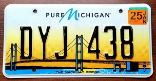 Michigan 2025 - tablica z USA