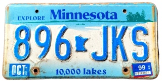 Minnesota 1999 - tablica z USA