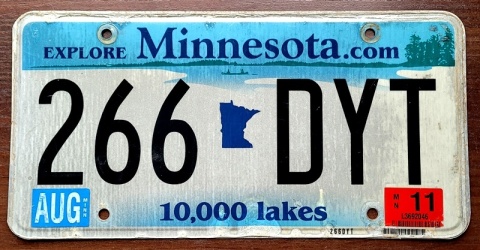 Minnesota 2011 - tablica z USA
