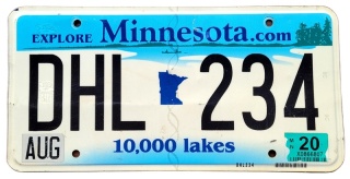 Minnesota 2021 - tablica z USA