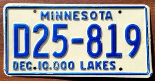Minnesota - tablica z USA