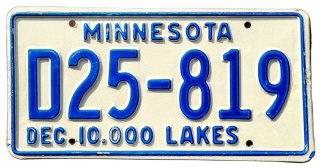 Minnesota - tablica z USA
