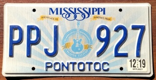 Mississippi 2019 - tablica z USA