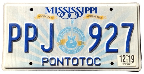 Mississippi 2019 - tablica z USA