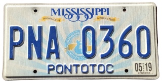 Mississippi 2019 - tablica z USA