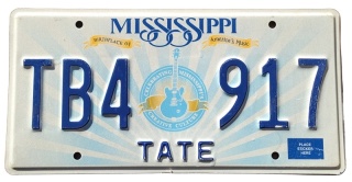 Mississippi - tablica z USA