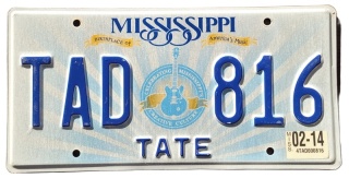 Mississippi 2014 - tablica z USA