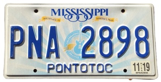 Mississippi 2019 - tablica z USA