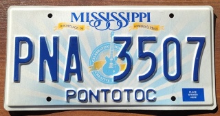 Mississippi - tablica z USA