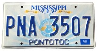 Mississippi - tablica z USA