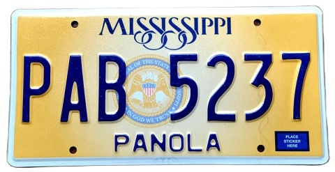 Mississippi - tablica z USA