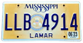 Mississippi 2023 - tablica z USA