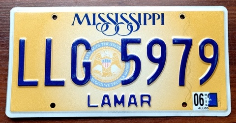 Mississippi - tablica z USA