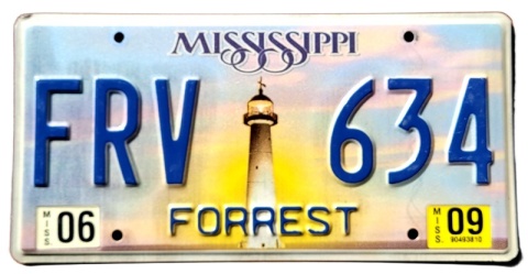 Mississippi 2009 - tablica z USA