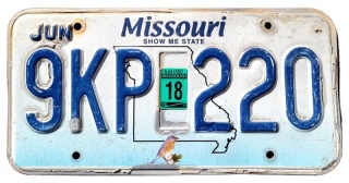 Missouri 2018 - tablica z USA