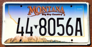 Montana - tablica z USA