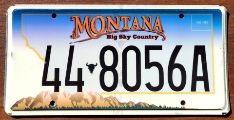 Montana - tablica z USA