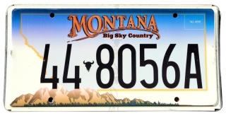 Montana - tablica z USA