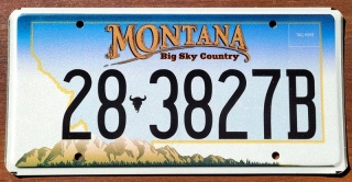 Montana - tablica z USA