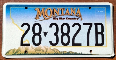 Montana - tablica z USA