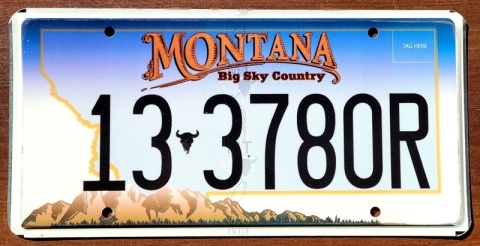 Montana - tablica z USA