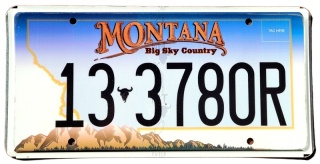 Montana - tablica z USA