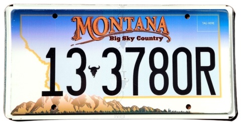 Montana - tablica z USA
