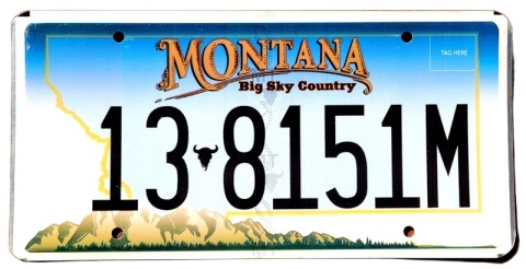 Montana - tablica z USA