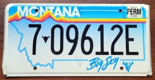 Montana - tablica z USA