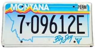 Montana - tablica z USA