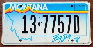 Montana - tablica z USA