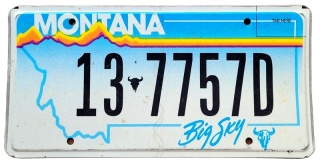 Montana - tablica z USA