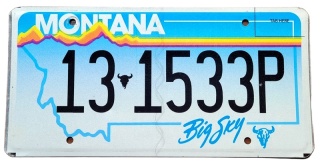 Montana - tablica z USA