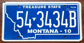 Montana - tablica z USA