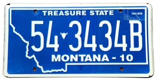 Montana - tablica z USA