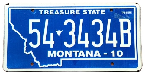 Montana - tablica z USA