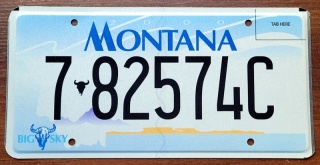 Montana - tablica z USA