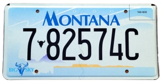 Montana - tablica z USA