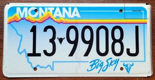 Montana - tablica z USA