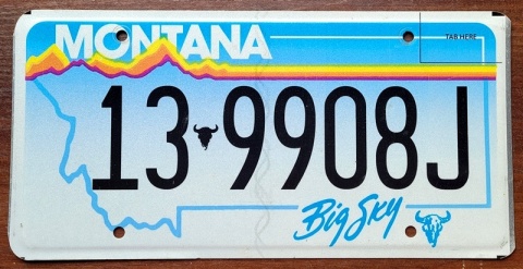 Montana - tablica z USA