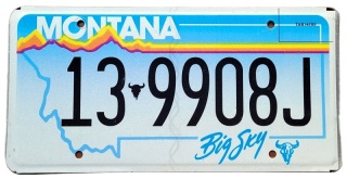 Montana - tablica z USA