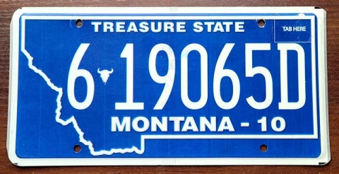 Montana - tablica z USA