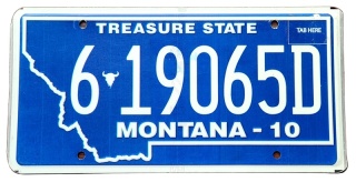 Montana - tablica z USA
