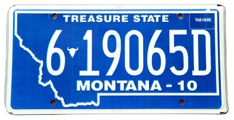 Montana - tablica z USA