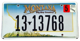 Montana 2008 - tablica z USA
