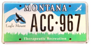 Montana - tablica z USA
