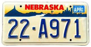 Nebraska 1996 - tablica z USA