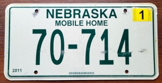 Nebraska 2017 - tablica z USA