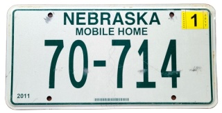 Nebraska 2017 - tablica z USA